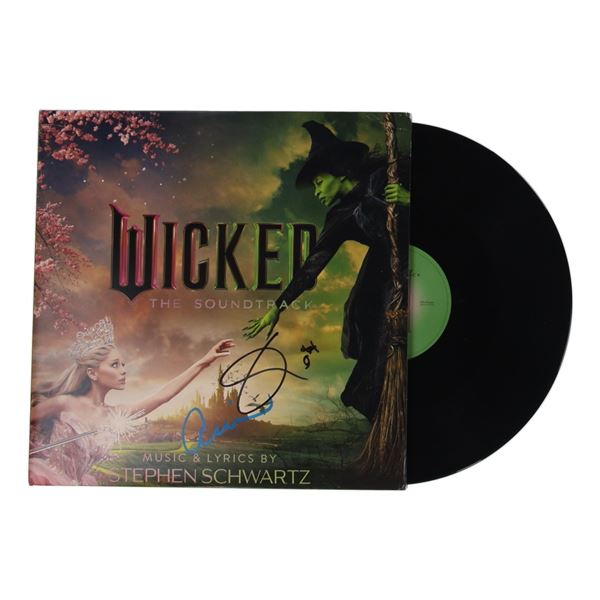 ARIANA GRANDE AND CYNTHIA ARIVO SIGNED WICKED VINYL SOUNTRACK (SWAU COA)