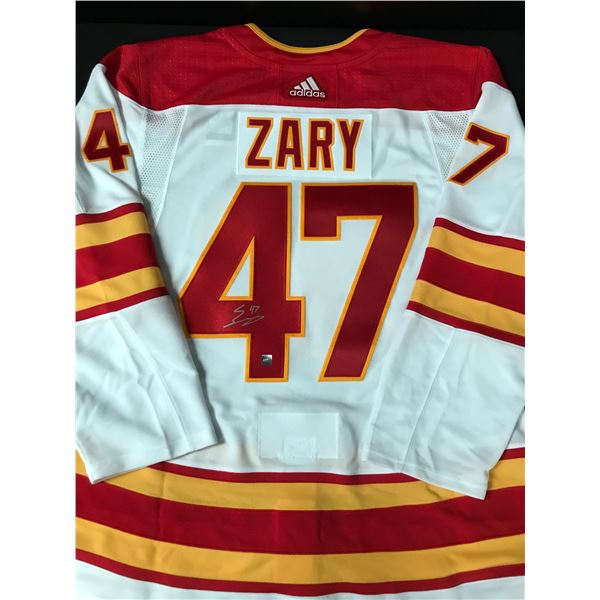 CONNOR ZARY SIGNED CALGARY FLAMES ADIDAS PRO JERSEY - COJO COA