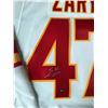 Image 2 : CONNOR ZARY SIGNED CALGARY FLAMES ADIDAS PRO JERSEY - COJO COA