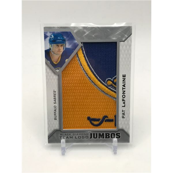 2019-20 UPPER DECK BLACK DIAMOND HOCKEY PAT LAFONTAINE TEAM LOGO JUMBO PATCH TRADING CARD