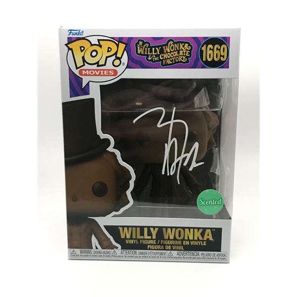 JOHNNY DEPP SIGNED WILLY WONKA FUNKO POP - KB COA