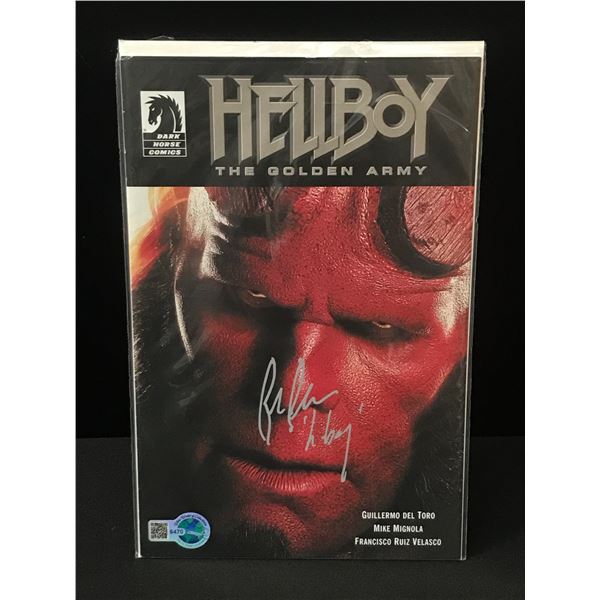 RON PEARLMAN SIGNED HELLBOY COMIC - WWOC COA