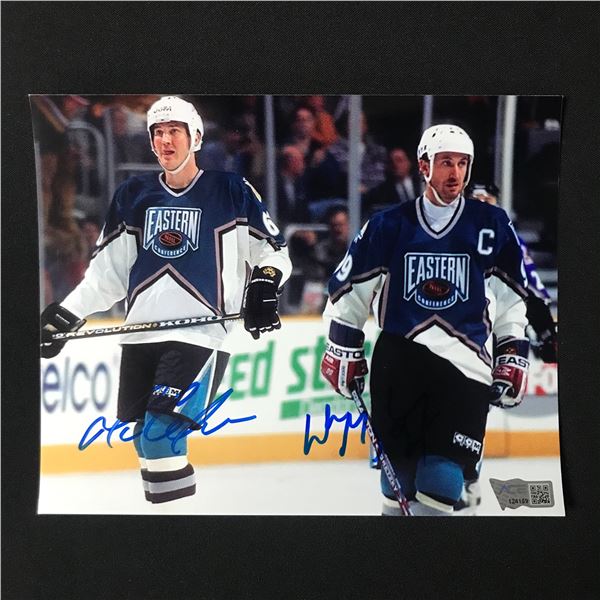MARIO LEMIEUX AND WAYNE GRETZKY SIGNED NHL ALL STAR GAME 8 X 10 (ACE COA)