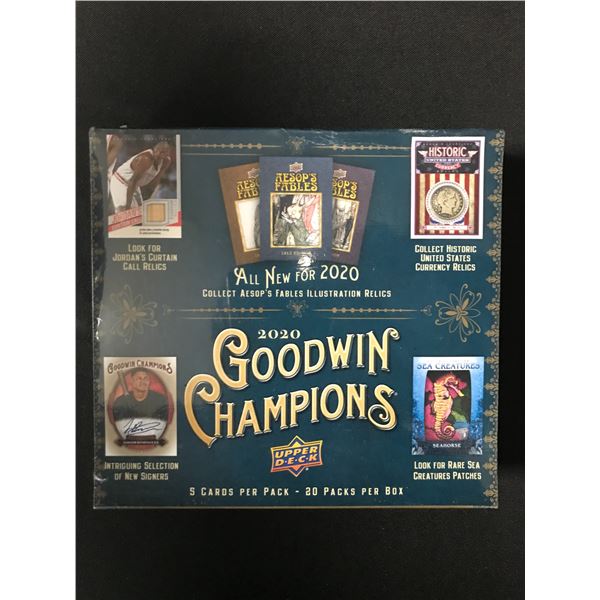 2020 UPPER DECK GOODWIN CHAMPIONS SEALED BOX