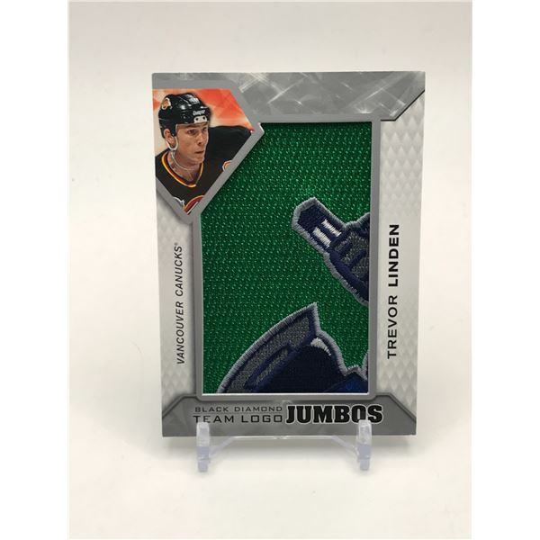 2019-20 UPPER DECK BLACK DIAMOND HOCKEY TREVOR LINDEN TEAM LOGO JUMBO TRADING CARD