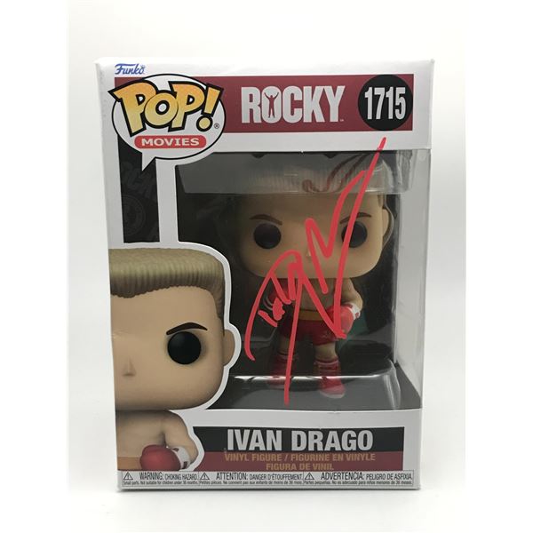 DOLPH LUNDGREN SIGNED IVAN DRAGO ROCKY FUNKO POP - KB COA