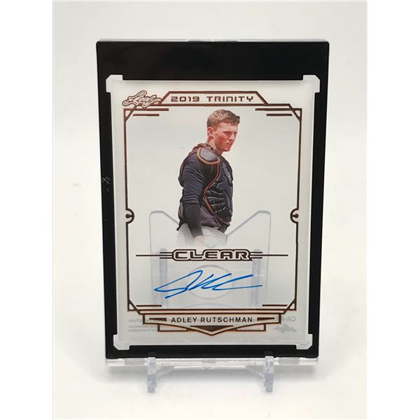 2019 LEAF TRINITY ADLEY RUTSCHMAN SIGNED ROOKIE TRADING CARD