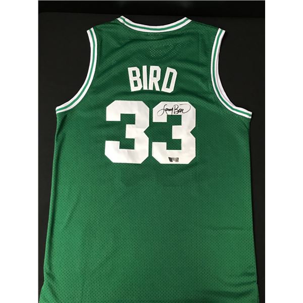 LARRY BIRD SIGNED BOSTON CELTICS CUSTOM JERSEY - ACE COA