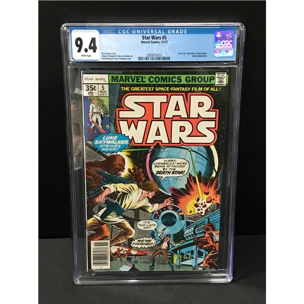 STAR WARS NO.35 CANADIAN PRICE VARIANT BY MARVEL COMICS - CGC GRADE 9.4
