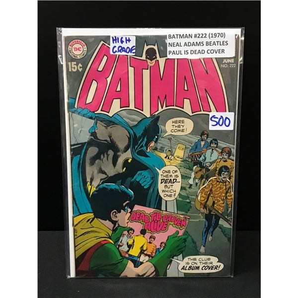 BATMAN #222 (1970) PAUL IS DEAD COVER - DC COMICS