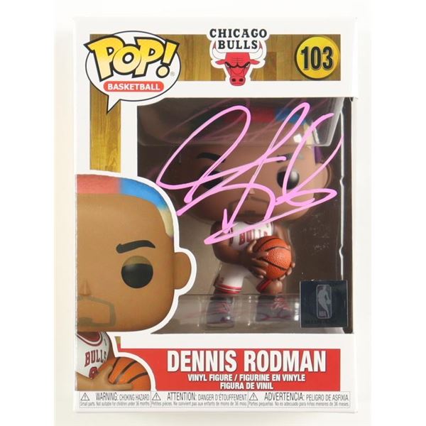 DENNIS RODMAN SIGNED FUNKO POP - JSA COA
