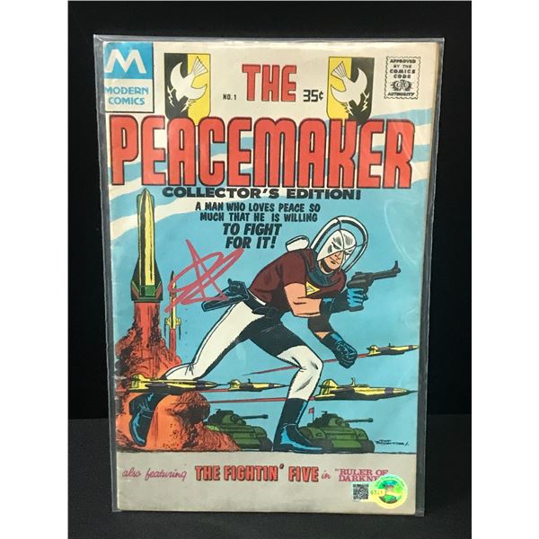 JOHN CENA SIGNED THE PEACEMAKER #1 COMIC - WWOC COA