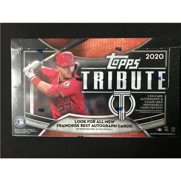 2020 TOPPS TRIBUTE SEALED HOBBY BOX