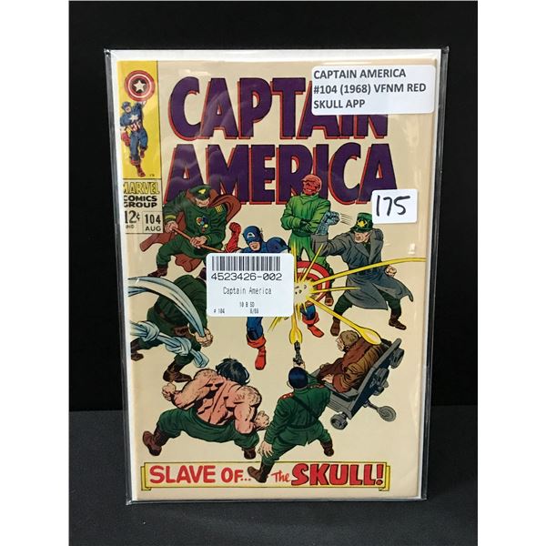 Captain America #104 (1968) RED SKULL APP - MARVEL COMICS