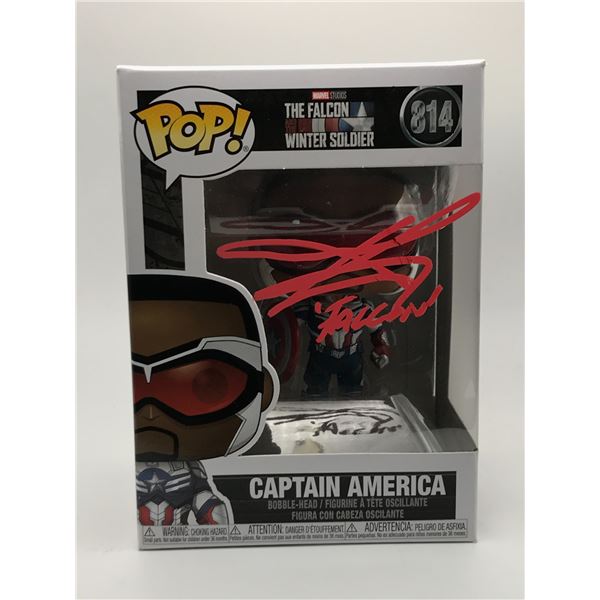 ANTHONY MACKIE SIGNED CAPTAIN AMERICA FUNKO POP - KB COA