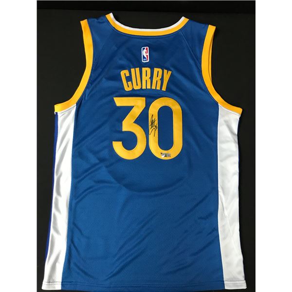 STEPHEN CURRY SIGNED GOLDEN STATE WARRIORS CUSTOM JERSEY - ACE COA