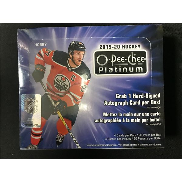 2019-20 OPC PLATINUM SEALED HOCKEY HOBBY TRADING CARDS BOX