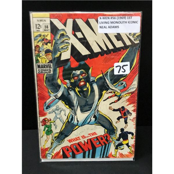 X-MEN #56 (1969) 1ST LIVING MONOLITH - MARVEL COMICS