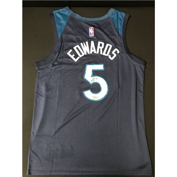 ANTHONY EDWARDS SIGNED MINNESOTA TIMBERWOLVES CUSTOM JERSEY - ACE COA