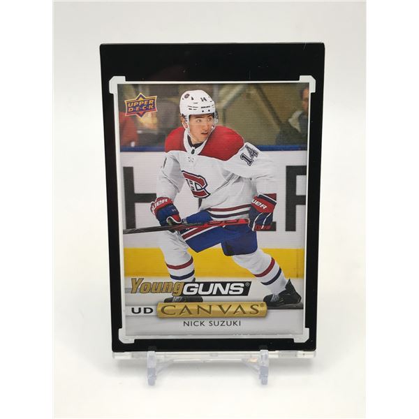 2019-20 UPPER DECK NICK SUZUKI YOUNG GUNS CANVAS TRADING CARD