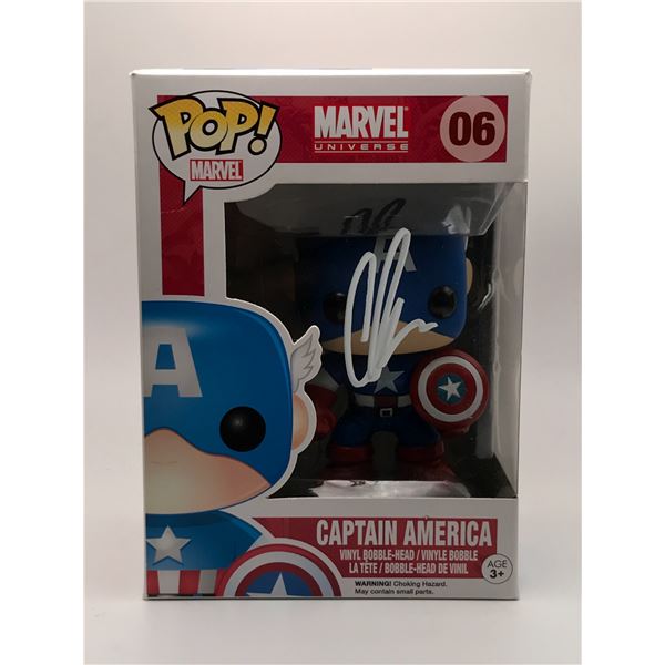 CHRIS EVANS SIGNED CAPTAIN AMERICA FUNKO POP - KB COA