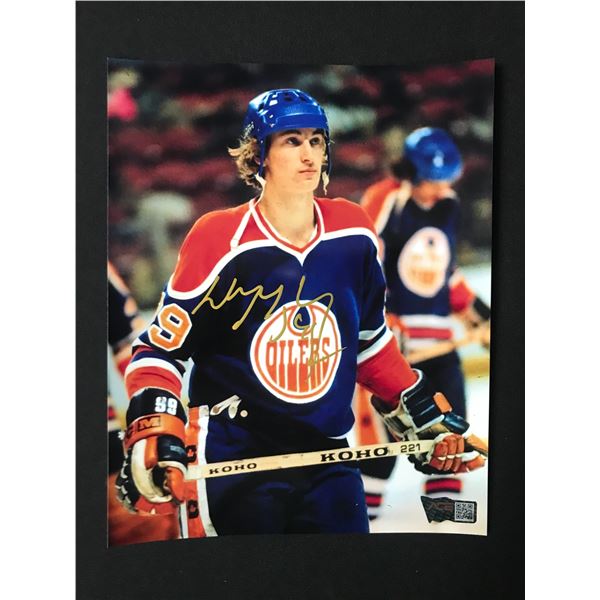 WAYNE GRETZKY SIGNED EDMONTON OILERS 8 X 10 PHOTO - ACE COA