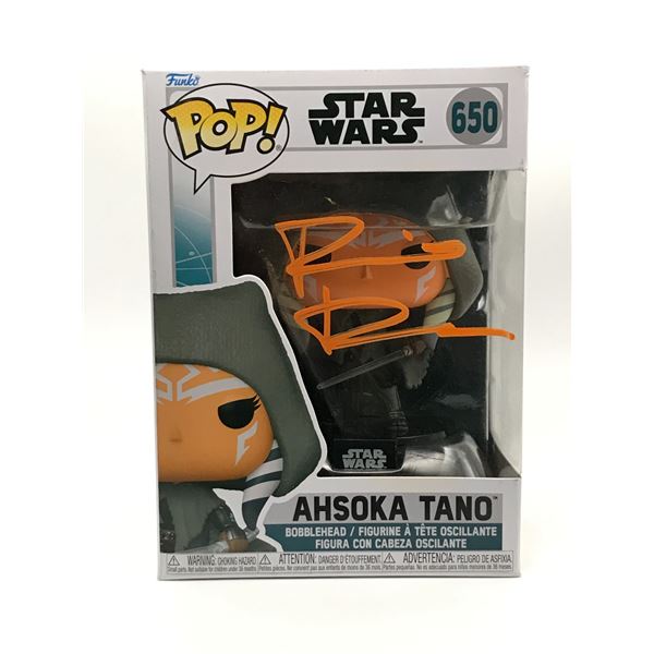 ROSARIO DAWSON SIGNED AHSOKA STAR WARS FUNKO POP - KB COA