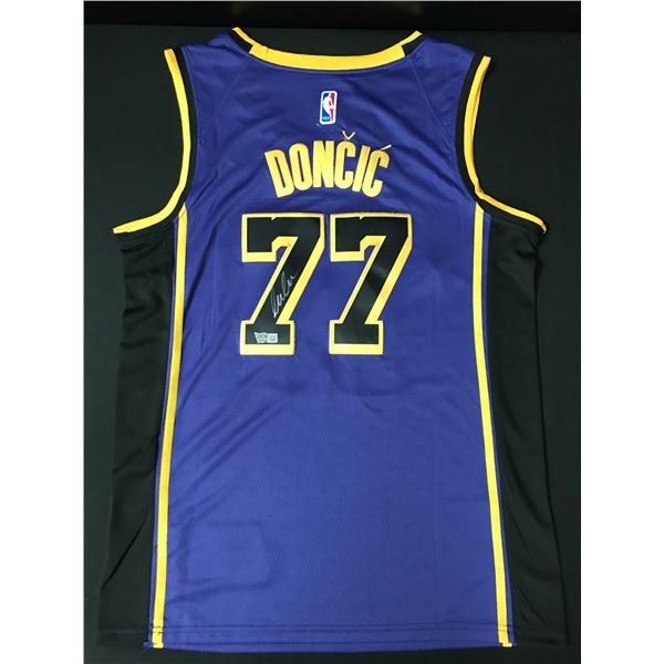 LUKA DONCIC SIGNED LOS ANGELES LAKERS CUSTOM JERSEY - ACE COA