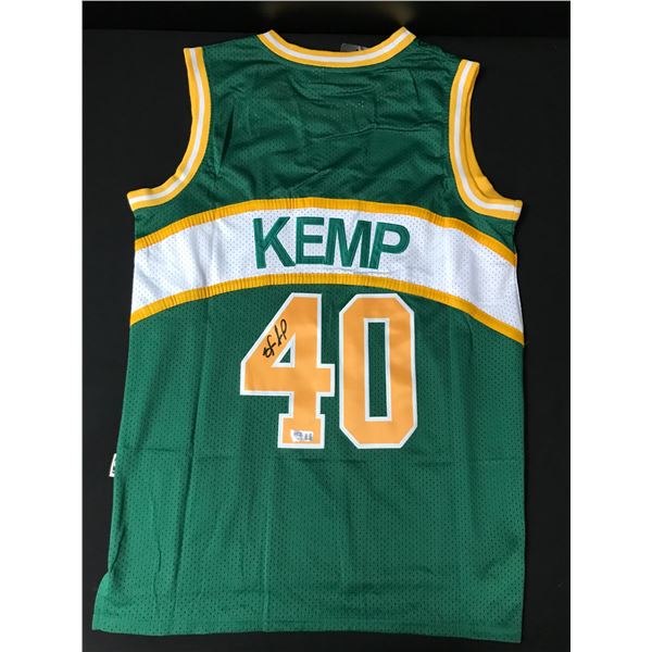 SHAWN KEMP SIGNED SEATTLE SUPERSONICS CUSTOM JERSEY - ACE COA