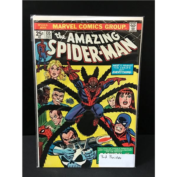 THE AMAZING SPIDERMAN #135 3RD PUNISHER - MARVEL COMICS