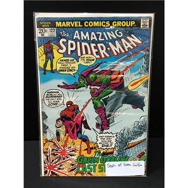 THE AMAZING SPIDERMAN #122 DEATH OF GREEN GOBLIN - MARVEL COMICS