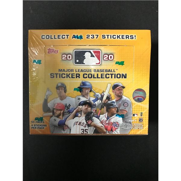 2020 TOPPS MLB STICKER COLLECTION SEALED TRADING CARDS BOX