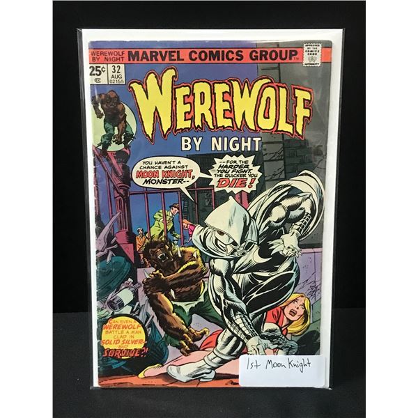 BIG KEY WEREWOLF BY NIGHT NO.32 1ST MOON KNIGHT - MARVEL COMICS