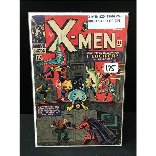 X-MEN #20 (1966) PROFESSOR X ORIGIN - MARVEL COMICS