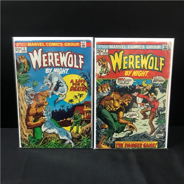 LOT OF 2 WEREWOLF BY NIGHT COMICS #4-5 - MARVEL COMICS
