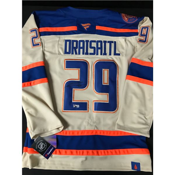LEON DRAISAITL SIGNED EDMONTON OILERS CUSTOM JERSEY - ACE COA