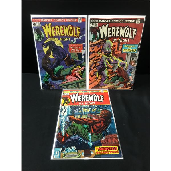 LOT OF 3 WEREWOLF BY NIGHT COMICS - MARVEL COMICS