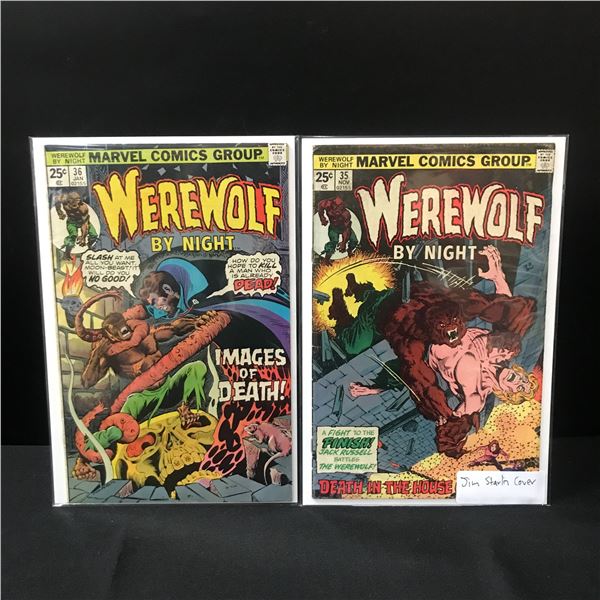 LOT OF 2 WEREWOLF BY NIGHT COMICS #35-36 - MARVEL COMICS
