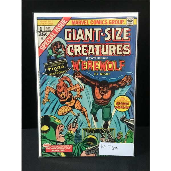 GIANT SIZED CREATURES BY NIGHT #1 FEATURING WEREWOLF BY NIGHT 1ST TIGRA - MARVEL COMICS