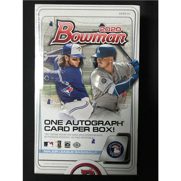 2020 BOWMAN BASEBALL SEALED HOBBY BOX