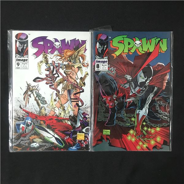 LOT OF 2 SPAWN COMICS #8-9 - IMAGE COMICS