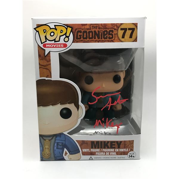 SEAN ASTIN SIGNED MIKEY GOONIES FUNKO POP - WWOC COA