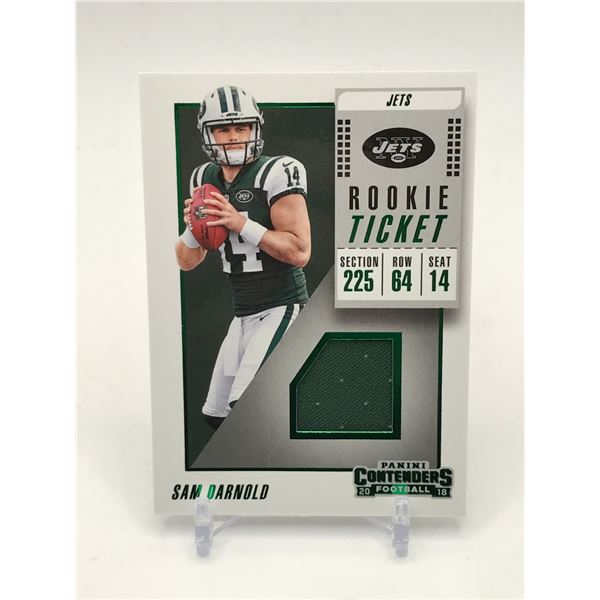 2018 PANINI CONTENDERS SAM DARNOLD ROOKIE TICKET PATCH CARD