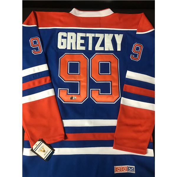 WAYNE GRETZKY SIGNED EDMONTON OILERS CUSTOM JERSEY - ACE COA