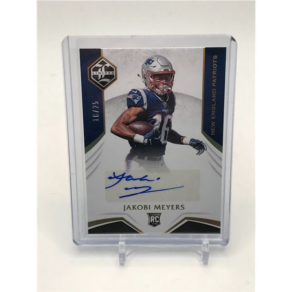 2019 PANINI JAKOBI MEYERS SIGNED ROOKIE TRADING CARD 16/25