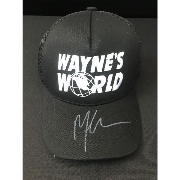 MIKE MYERS SIGNED WAYNES WORLD CAP - KB COA