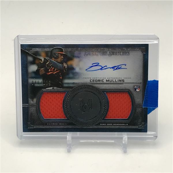 2019 TOPPS MUSEUM CEDRIC MULLINS ROOKIE PATCH AUTO CARD 086/299