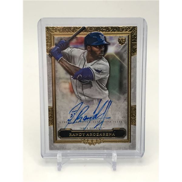 2020 TOPPS RANDY AROZARENA SIGNED ROOKIE TRADING CARD