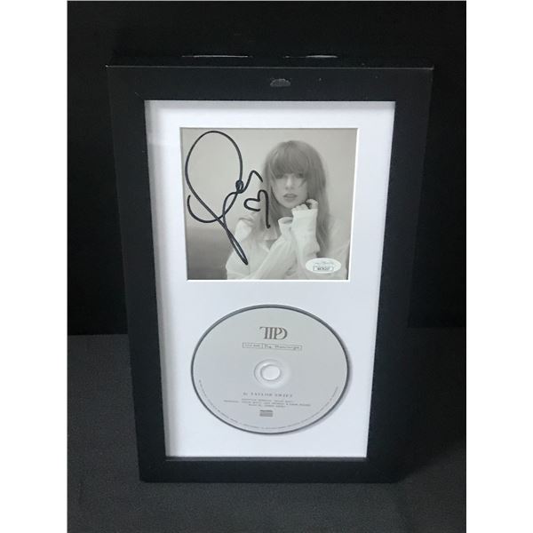 TAYLOR SWIFT SIGNED AND FRAMED CD SLEEVE PRESENTATION PIECE - JSA COA