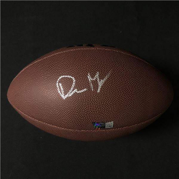 DRAKE MAYE SIGNED FOOTBALL (ACE COA)
